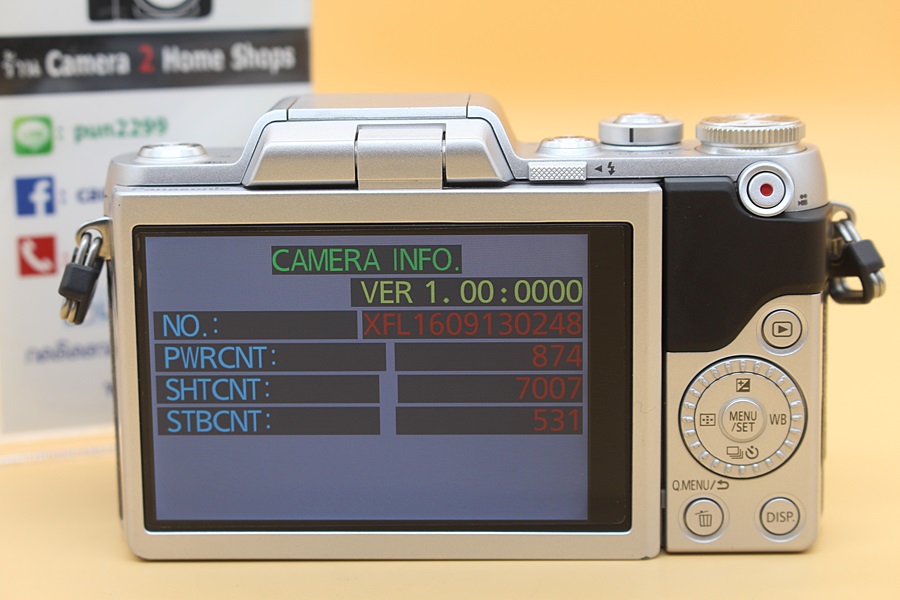 ขาย Panasonic lumix DMC GF-8K + Lens lumix 12-32mm(สีดำ) สภาพสวย อดีตประกันศูนย์ เมนูไทย มีWiFiในตัว ชัตเตอร์7,007 รูป อุปกรณ์พร้อมกระเป๋า จอทัชสกรีนติดฟิล